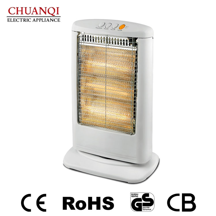 1200W 3 Tubes Halogen Heater With Remote