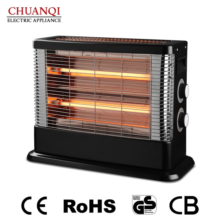 1800W 3 Tubes Quartz Heater With Thermostat