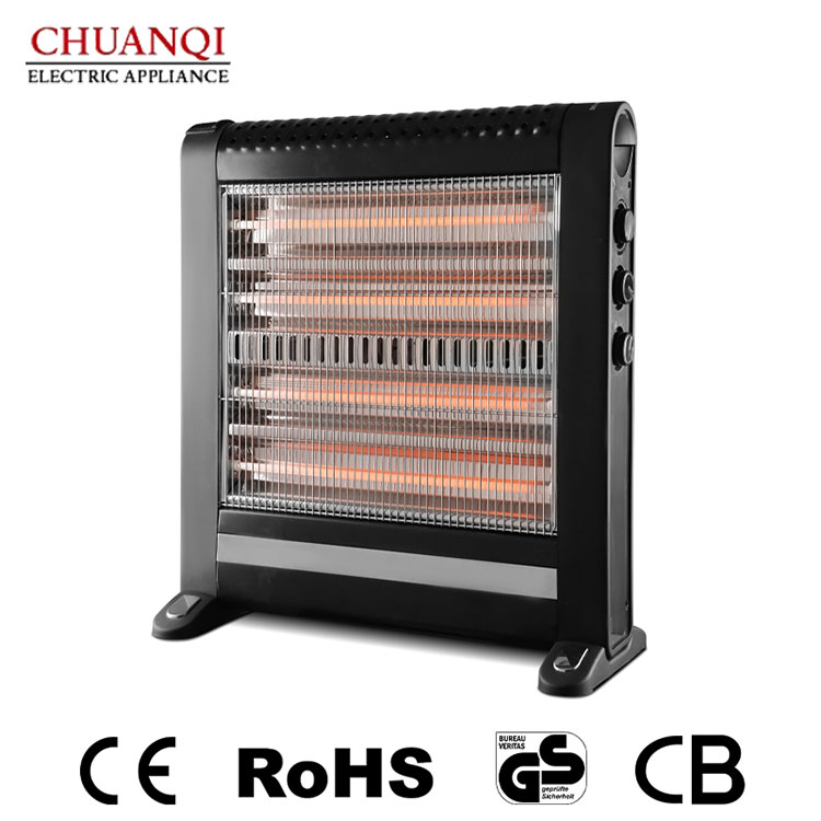 2400W 4 Tubes Quartz Heater With Humidifier And Turbo Fan