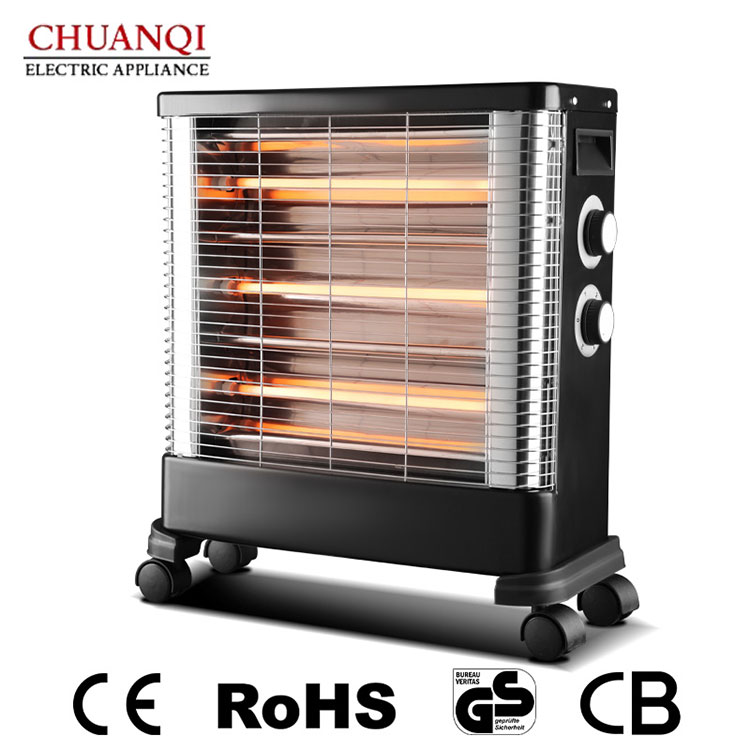 2400W 4 Tubes Quartz Heater With Thermostat