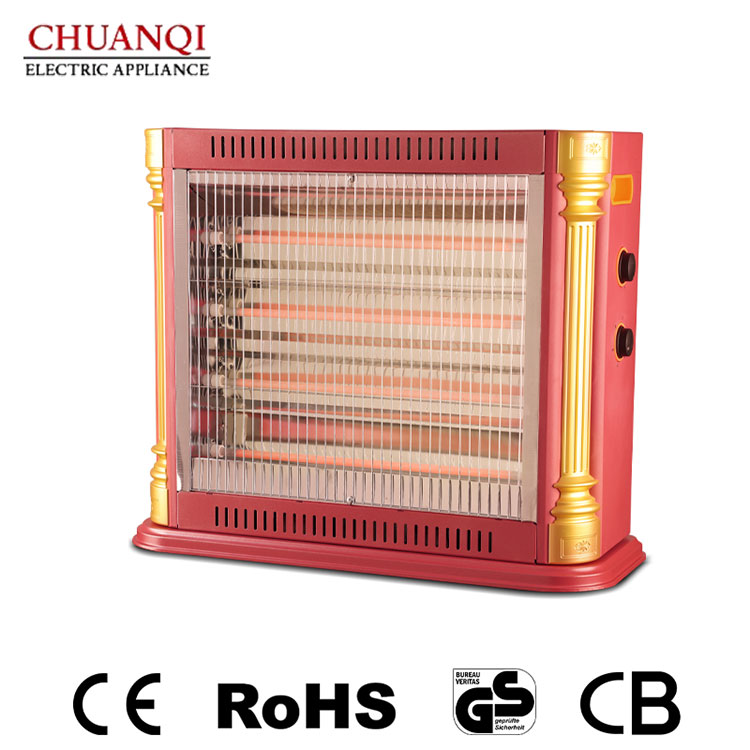 2400W 5 Tubes Quartz Heater With French Roman Column Design